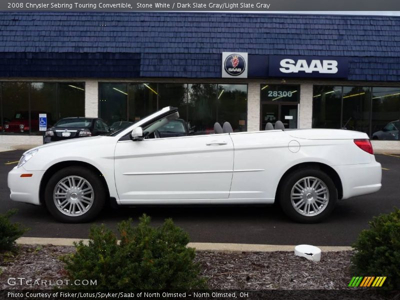 Stone White / Dark Slate Gray/Light Slate Gray 2008 Chrysler Sebring Touring Convertible