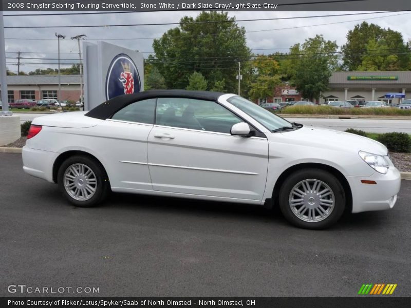 Stone White / Dark Slate Gray/Light Slate Gray 2008 Chrysler Sebring Touring Convertible
