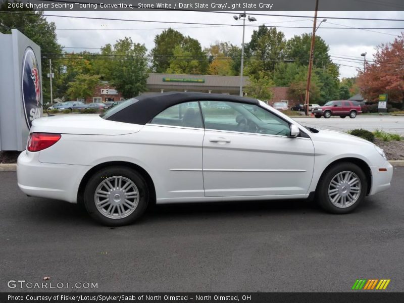 Stone White / Dark Slate Gray/Light Slate Gray 2008 Chrysler Sebring Touring Convertible