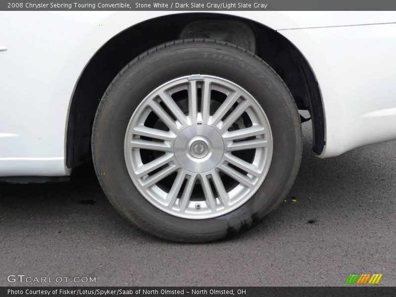 Stone White / Dark Slate Gray/Light Slate Gray 2008 Chrysler Sebring Touring Convertible