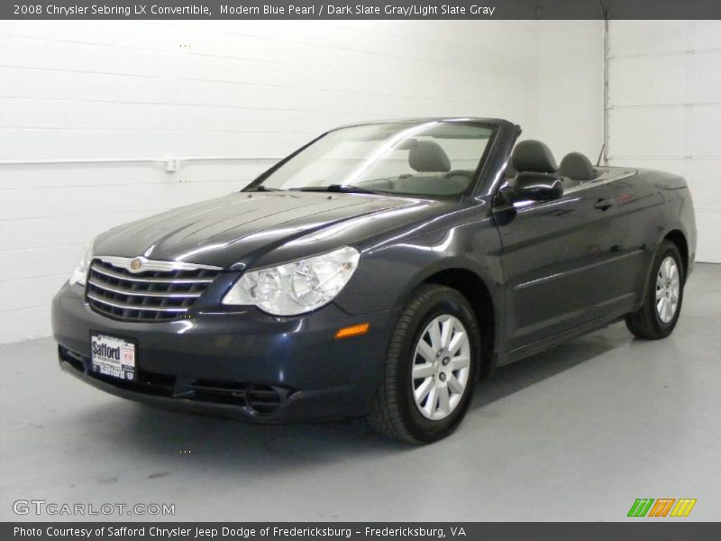 Modern Blue Pearl / Dark Slate Gray/Light Slate Gray 2008 Chrysler Sebring LX Convertible