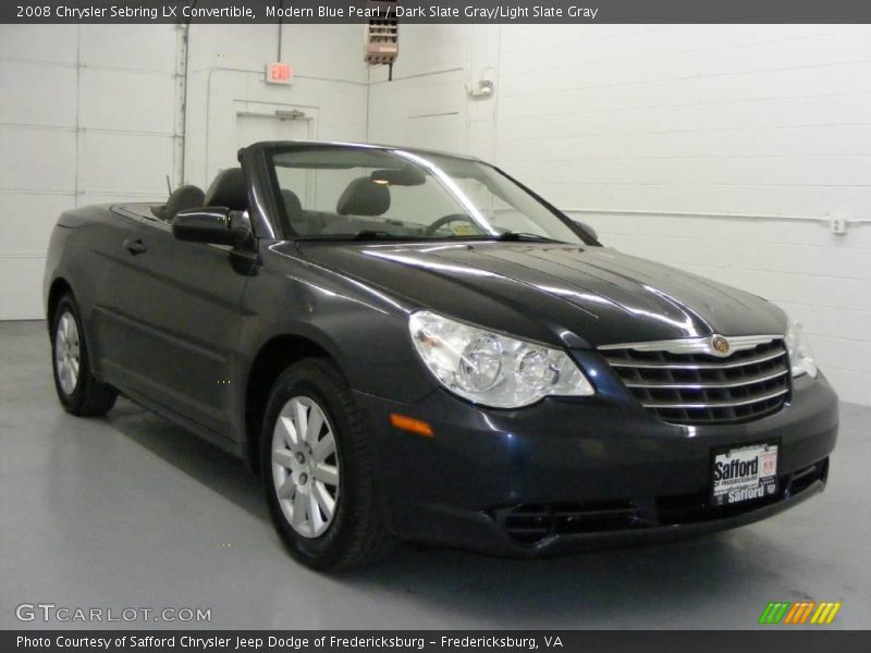 Modern Blue Pearl / Dark Slate Gray/Light Slate Gray 2008 Chrysler Sebring LX Convertible