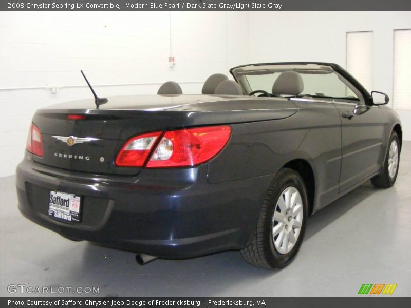 Modern Blue Pearl / Dark Slate Gray/Light Slate Gray 2008 Chrysler Sebring LX Convertible