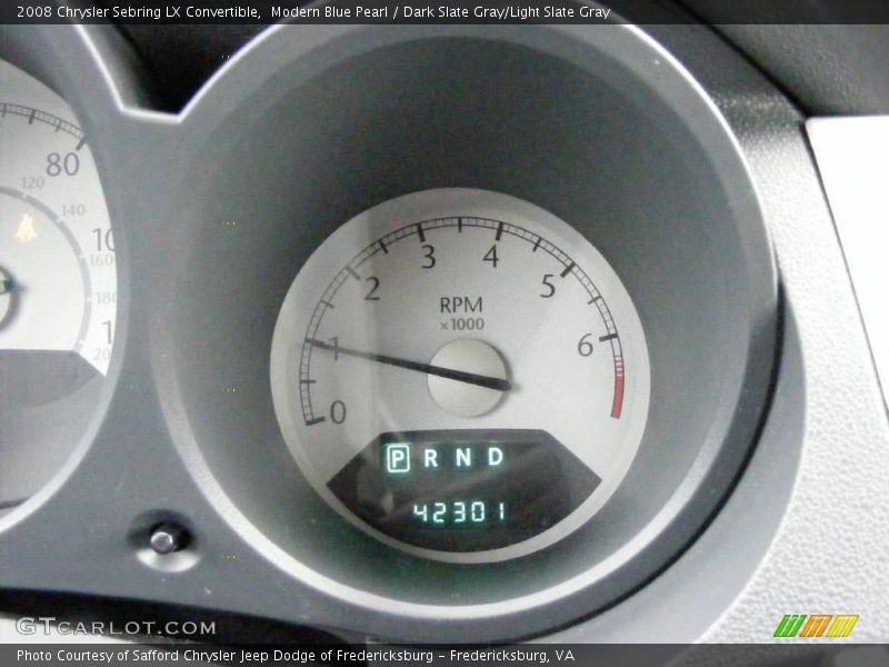 Modern Blue Pearl / Dark Slate Gray/Light Slate Gray 2008 Chrysler Sebring LX Convertible