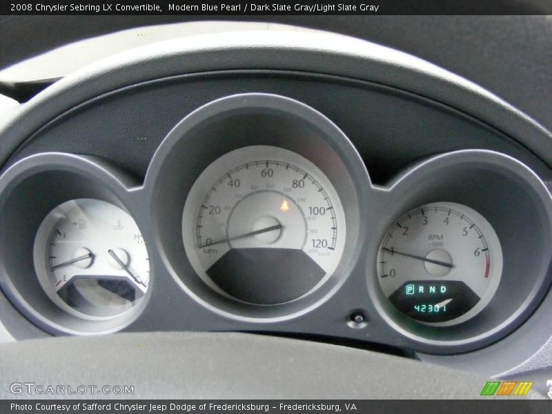 Modern Blue Pearl / Dark Slate Gray/Light Slate Gray 2008 Chrysler Sebring LX Convertible