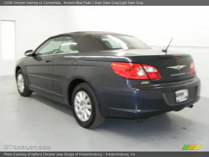 Modern Blue Pearl / Dark Slate Gray/Light Slate Gray 2008 Chrysler Sebring LX Convertible