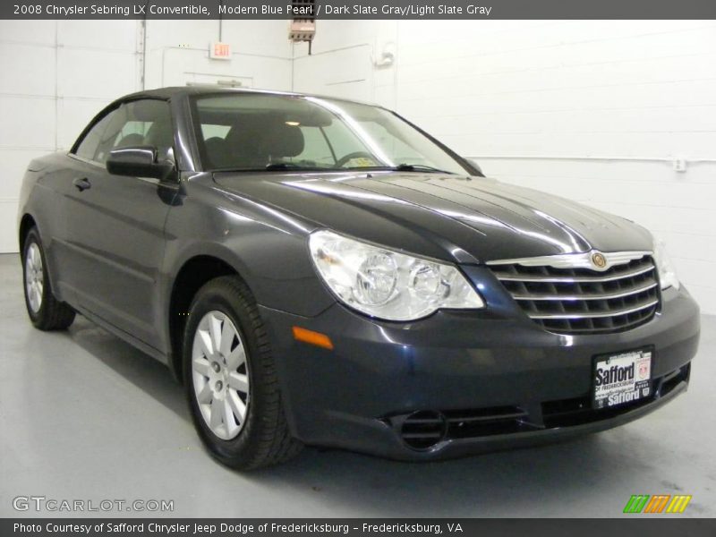 Modern Blue Pearl / Dark Slate Gray/Light Slate Gray 2008 Chrysler Sebring LX Convertible