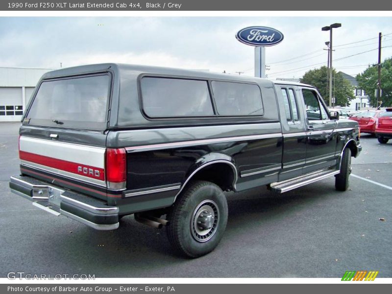 Black / Grey 1990 Ford F250 XLT Lariat Extended Cab 4x4