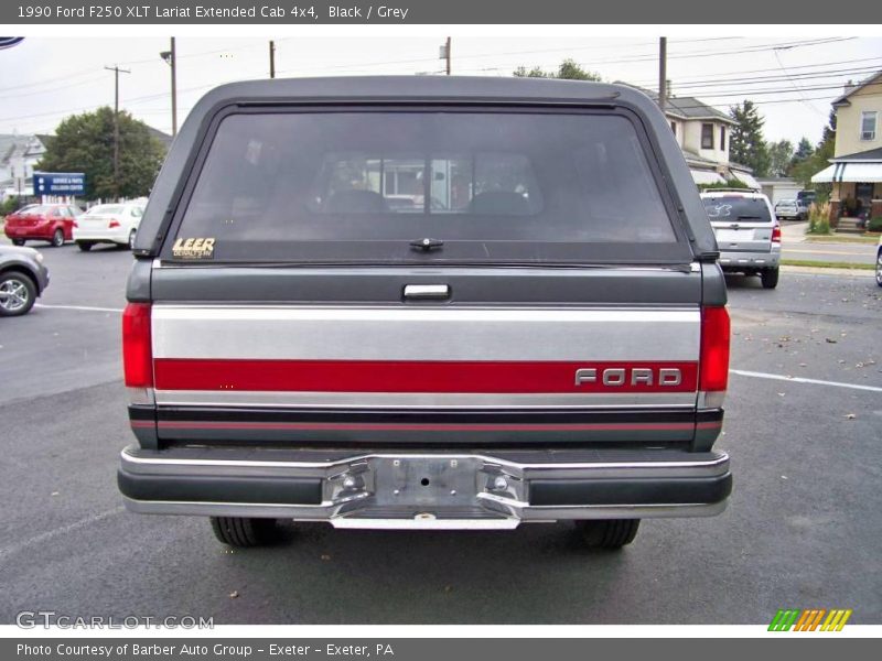 Black / Grey 1990 Ford F250 XLT Lariat Extended Cab 4x4