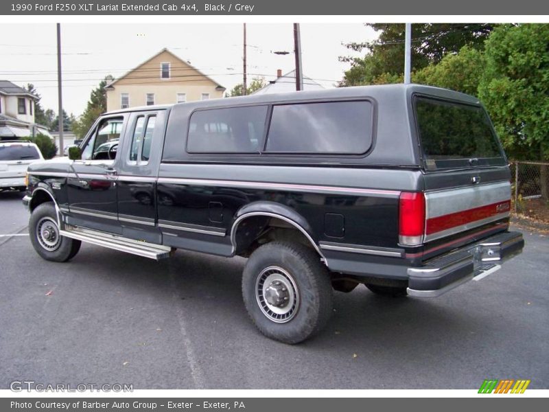 Black / Grey 1990 Ford F250 XLT Lariat Extended Cab 4x4