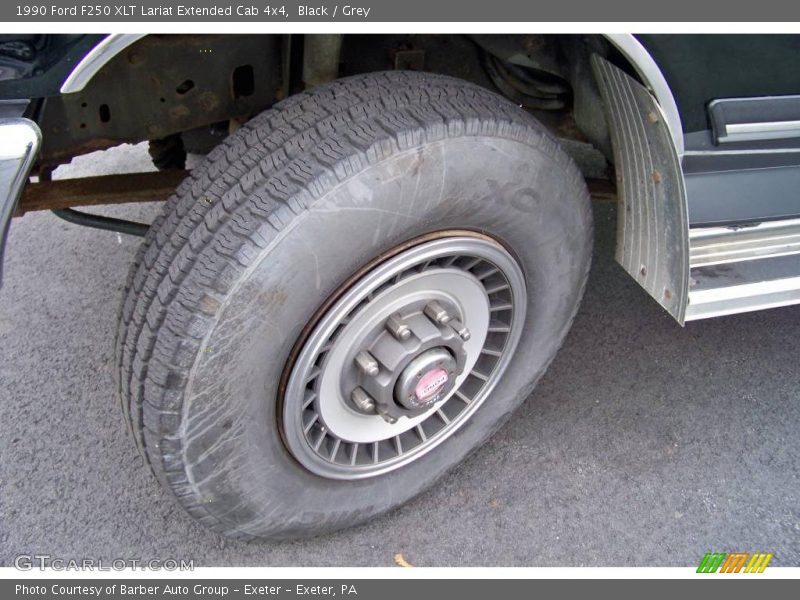 Black / Grey 1990 Ford F250 XLT Lariat Extended Cab 4x4