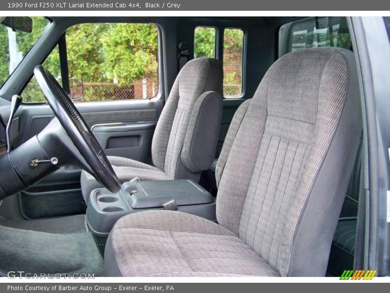Black / Grey 1990 Ford F250 XLT Lariat Extended Cab 4x4