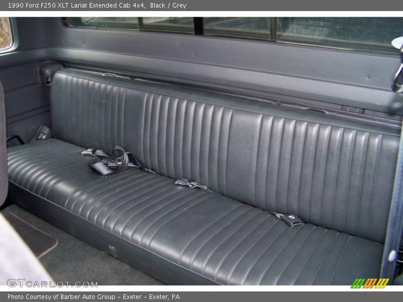 Black / Grey 1990 Ford F250 XLT Lariat Extended Cab 4x4