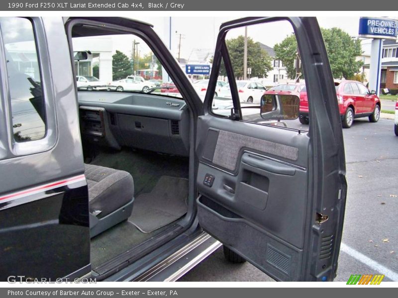 Black / Grey 1990 Ford F250 XLT Lariat Extended Cab 4x4