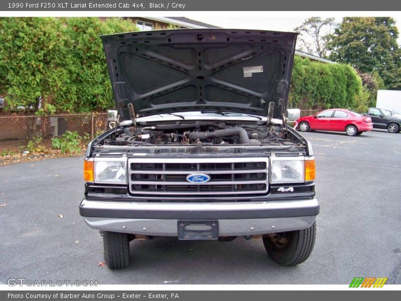 Black / Grey 1990 Ford F250 XLT Lariat Extended Cab 4x4