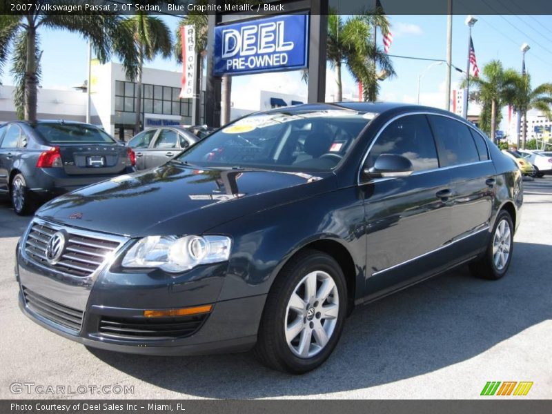 Blue Graphite Metallic / Black 2007 Volkswagen Passat 2.0T Sedan