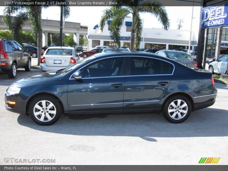 Blue Graphite Metallic / Black 2007 Volkswagen Passat 2.0T Sedan