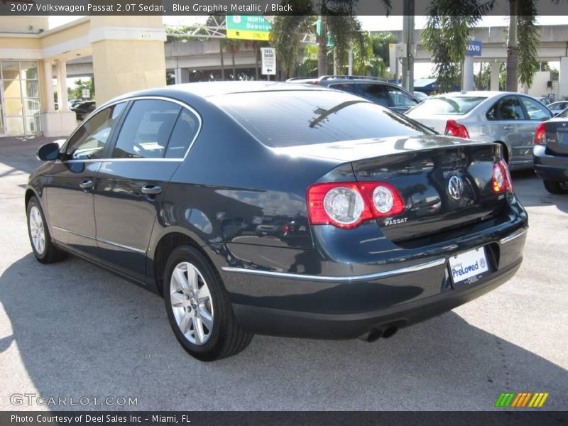 Blue Graphite Metallic / Black 2007 Volkswagen Passat 2.0T Sedan
