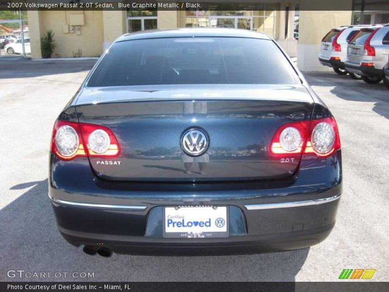 Blue Graphite Metallic / Black 2007 Volkswagen Passat 2.0T Sedan
