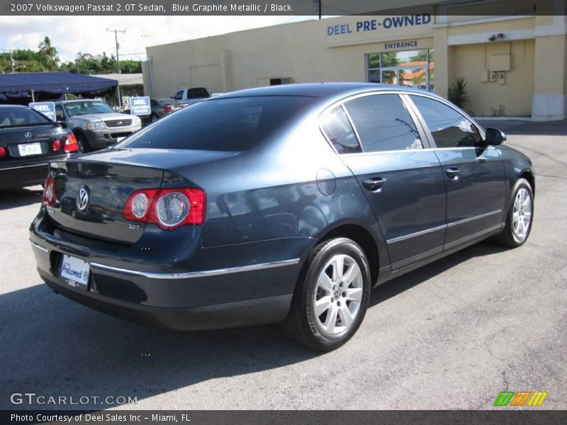 Blue Graphite Metallic / Black 2007 Volkswagen Passat 2.0T Sedan