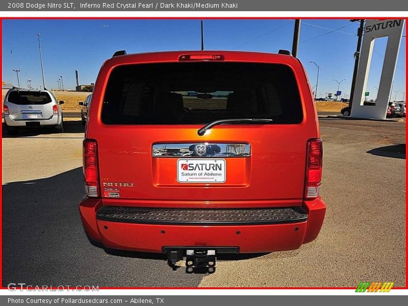 Inferno Red Crystal Pearl / Dark Khaki/Medium Khaki 2008 Dodge Nitro SLT