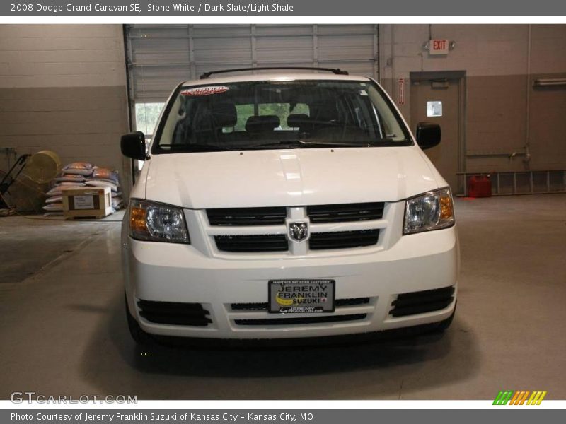 Stone White / Dark Slate/Light Shale 2008 Dodge Grand Caravan SE