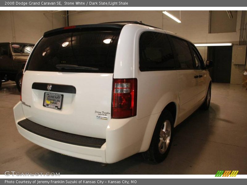 Stone White / Dark Slate/Light Shale 2008 Dodge Grand Caravan SE