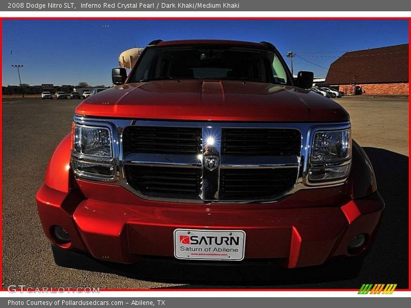 Inferno Red Crystal Pearl / Dark Khaki/Medium Khaki 2008 Dodge Nitro SLT