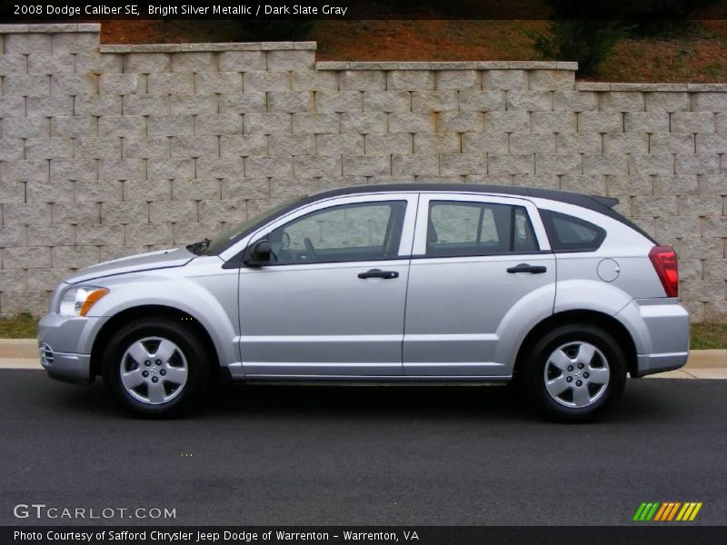 Bright Silver Metallic / Dark Slate Gray 2008 Dodge Caliber SE