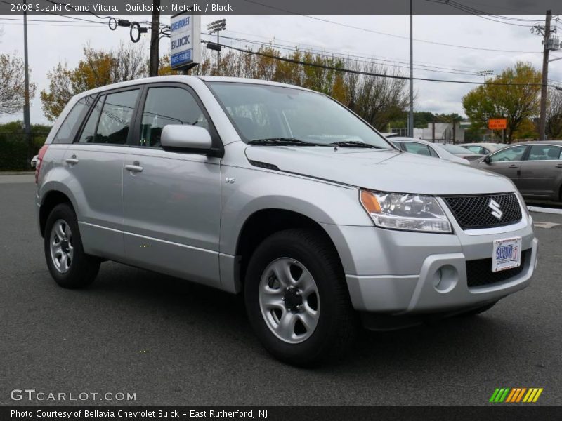 Quicksilver Metallic / Black 2008 Suzuki Grand Vitara
