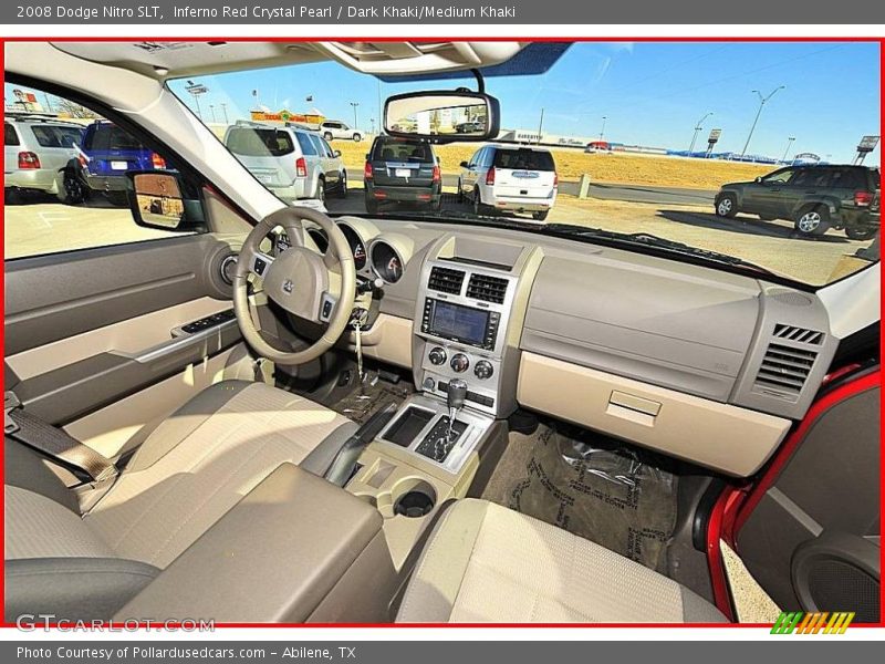 Inferno Red Crystal Pearl / Dark Khaki/Medium Khaki 2008 Dodge Nitro SLT