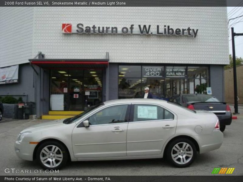 Smokestone Metallic / Medium Light Stone 2008 Ford Fusion SEL V6