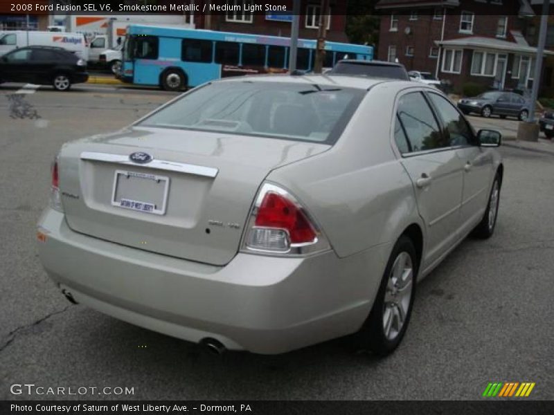 Smokestone Metallic / Medium Light Stone 2008 Ford Fusion SEL V6