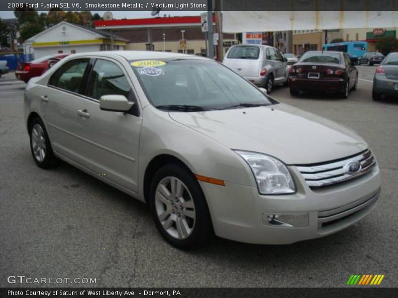 Smokestone Metallic / Medium Light Stone 2008 Ford Fusion SEL V6