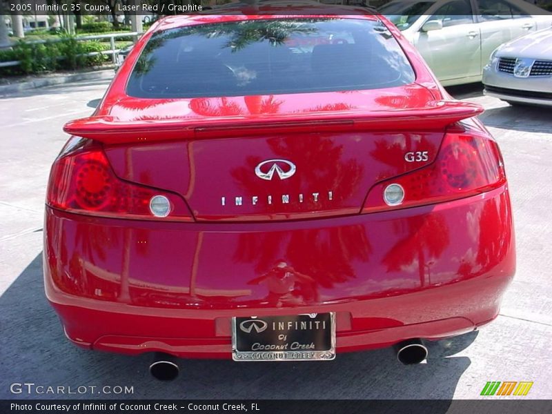 Laser Red / Graphite 2005 Infiniti G 35 Coupe