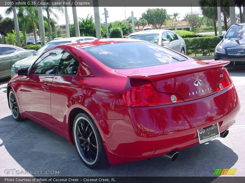 Laser Red / Graphite 2005 Infiniti G 35 Coupe