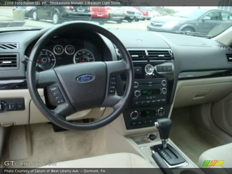 Smokestone Metallic / Medium Light Stone 2008 Ford Fusion SEL V6