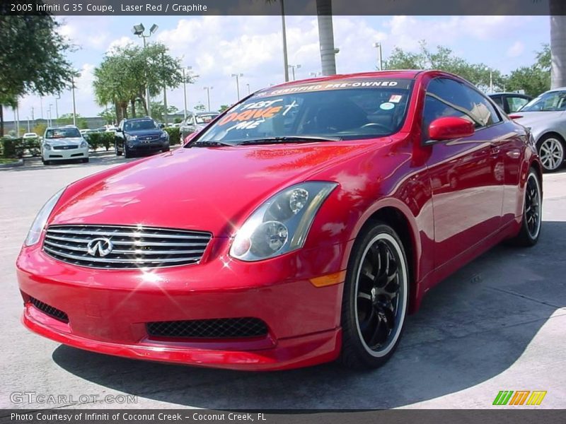 Laser Red / Graphite 2005 Infiniti G 35 Coupe