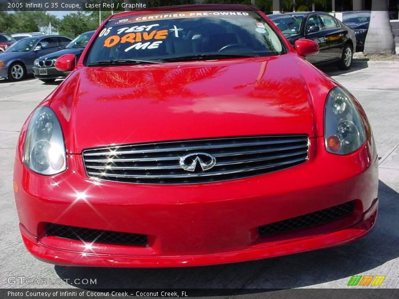 Laser Red / Graphite 2005 Infiniti G 35 Coupe