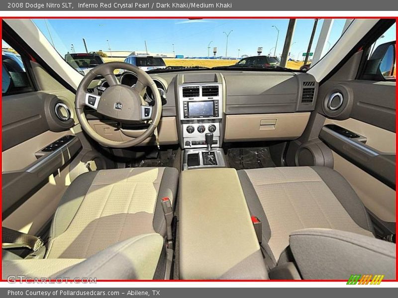 Inferno Red Crystal Pearl / Dark Khaki/Medium Khaki 2008 Dodge Nitro SLT