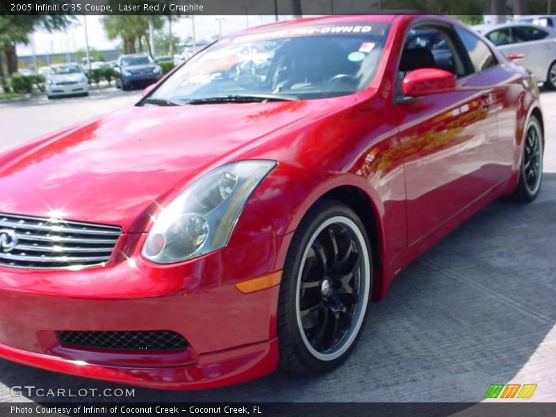 Laser Red / Graphite 2005 Infiniti G 35 Coupe