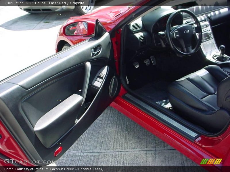 Laser Red / Graphite 2005 Infiniti G 35 Coupe
