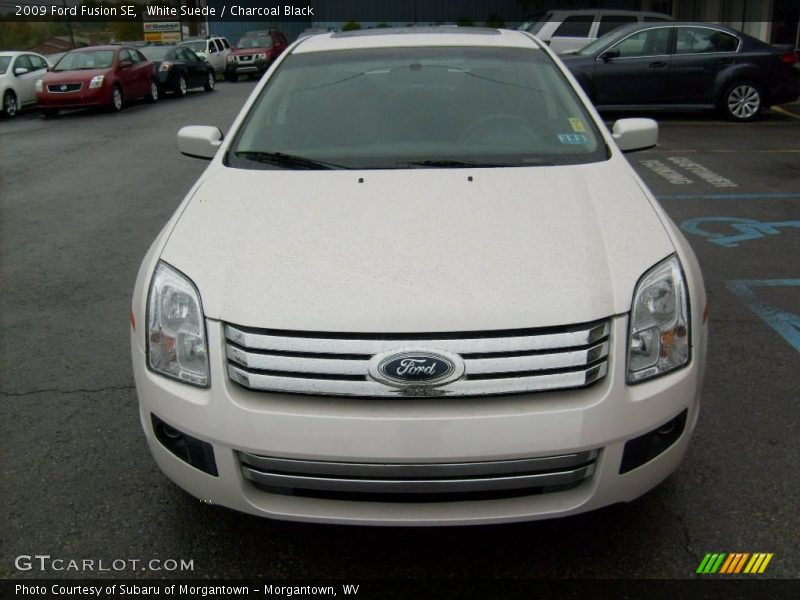 White Suede / Charcoal Black 2009 Ford Fusion SE