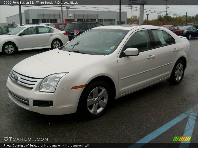 White Suede / Charcoal Black 2009 Ford Fusion SE