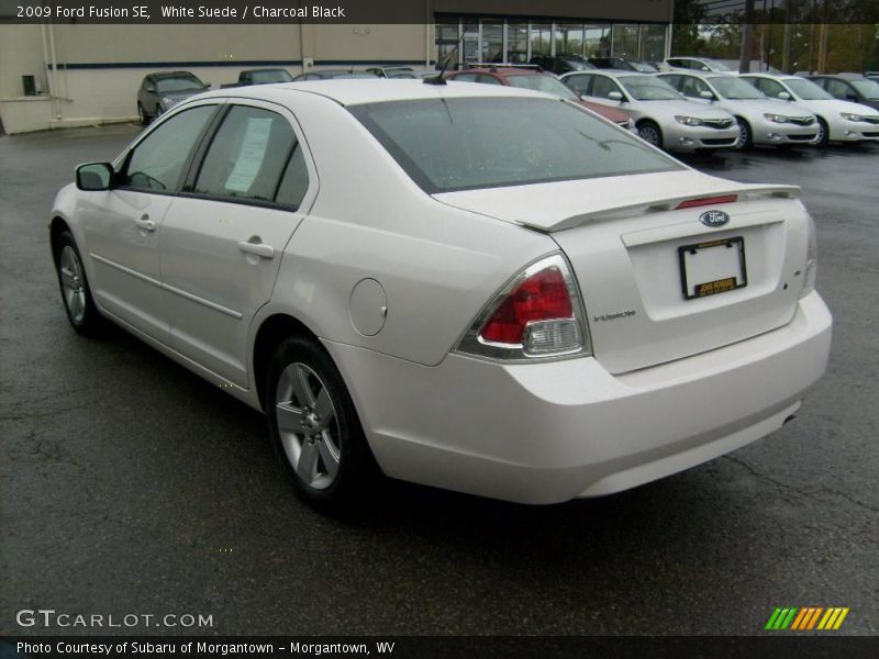 White Suede / Charcoal Black 2009 Ford Fusion SE