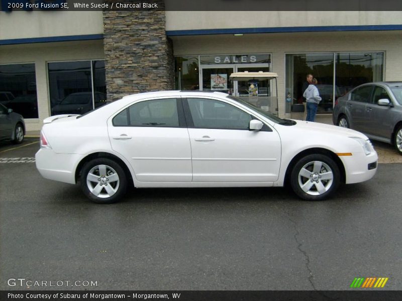 White Suede / Charcoal Black 2009 Ford Fusion SE