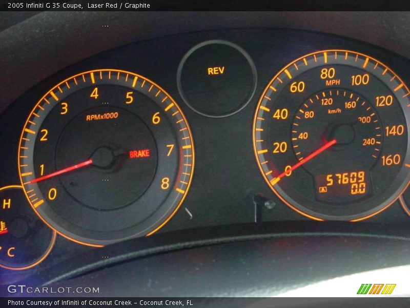 Laser Red / Graphite 2005 Infiniti G 35 Coupe