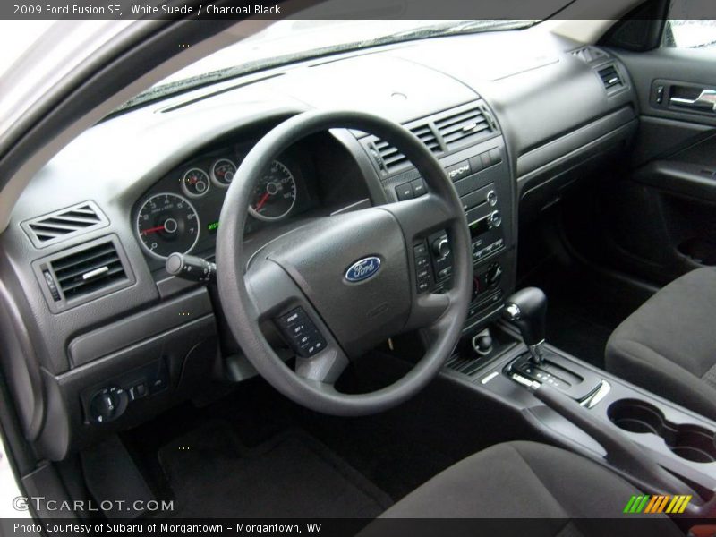 White Suede / Charcoal Black 2009 Ford Fusion SE