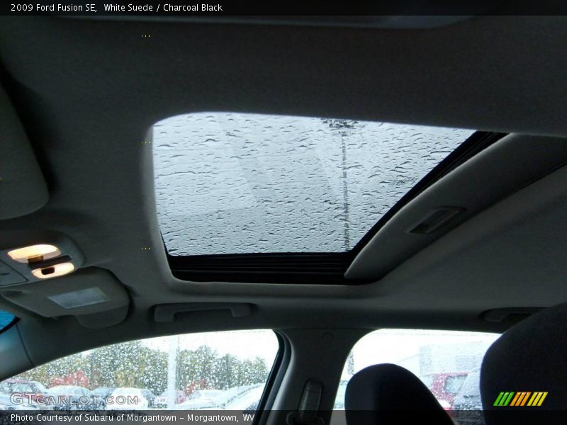 White Suede / Charcoal Black 2009 Ford Fusion SE