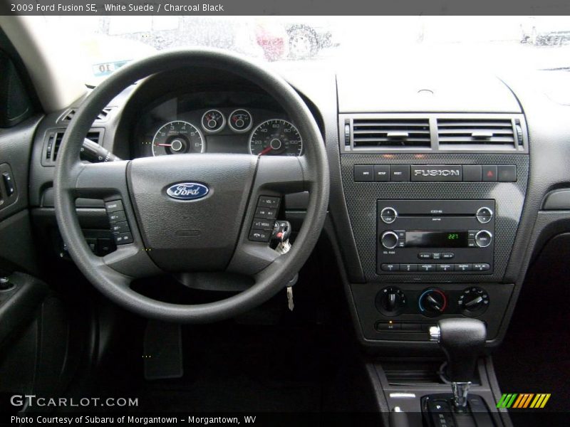 White Suede / Charcoal Black 2009 Ford Fusion SE